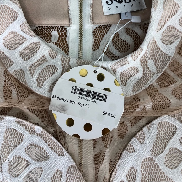 NWT- SABO Formal Crop Top-L - Picture 3 of 7